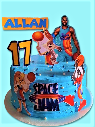 Torta con capas de colores del arcoíris